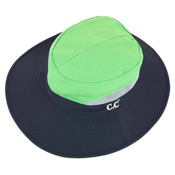 C.C Sun Hat W. Foldable Brim and Adjustable Strap - Picture 1 of 5